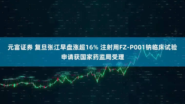 元富证券 复旦张江早盘涨超16% 注射用FZ-P001钠临床试验申请获国家药监局受理